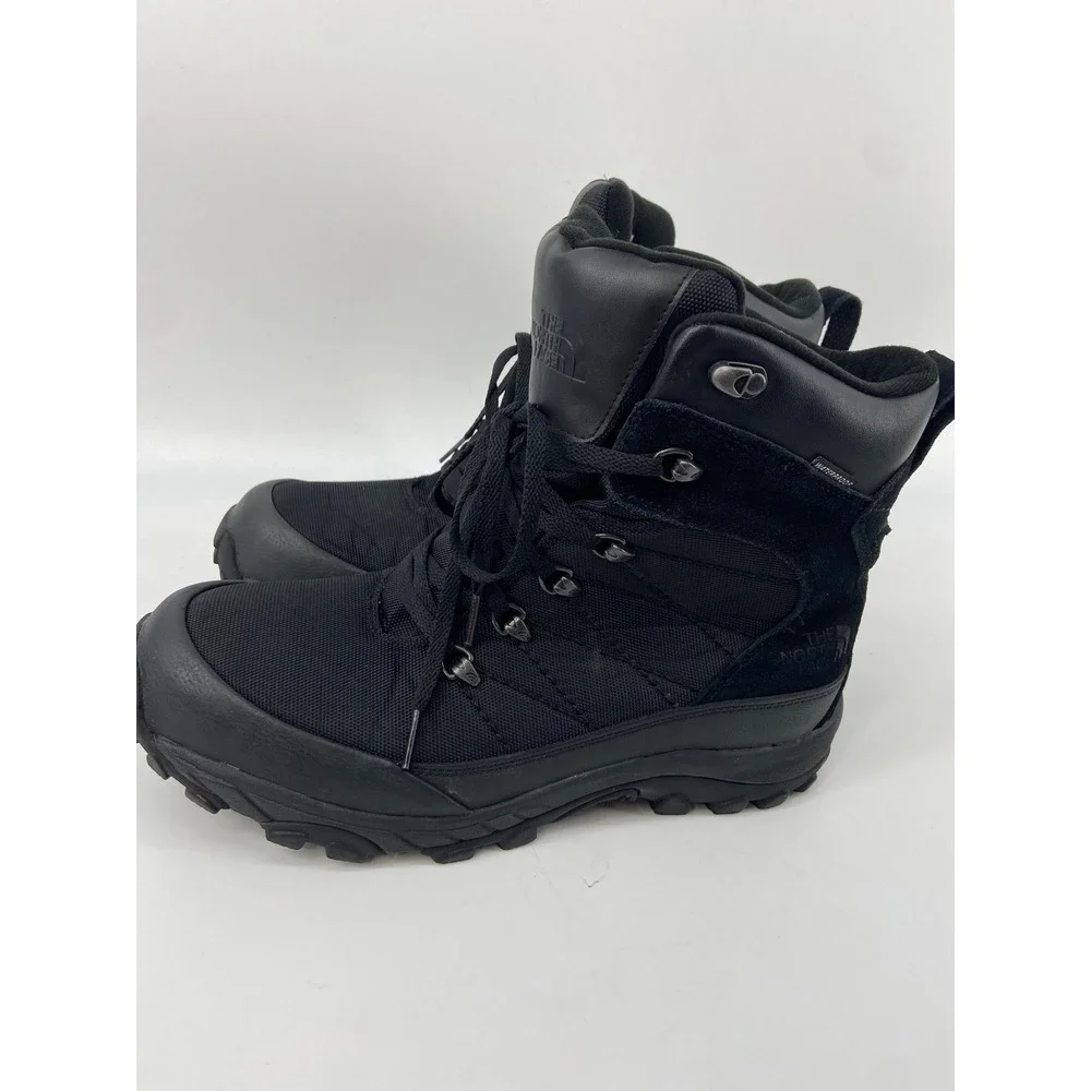 The North Face Boots Men 9.5 Black Chilkat II Waterproof Hiking Winter Insulated
